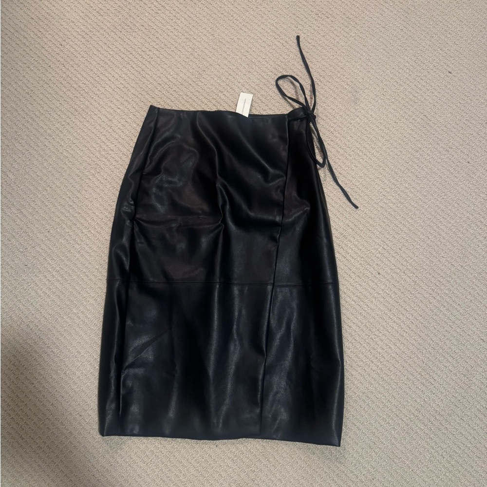 NWT! Anthropologie Leather Skirt